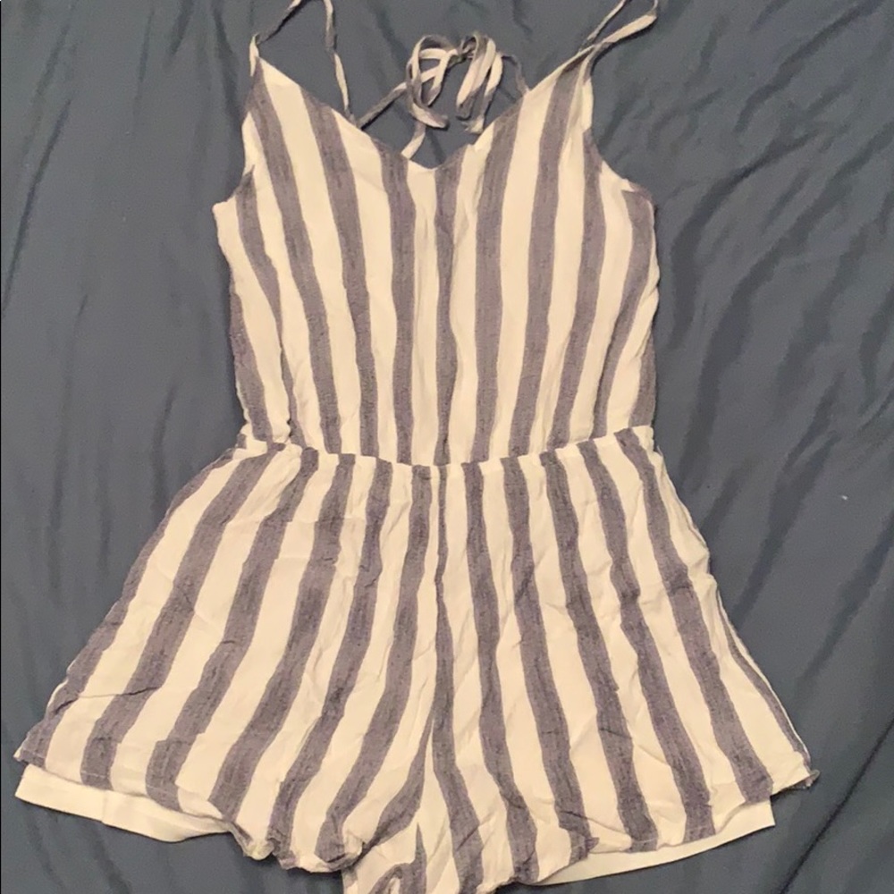 Striped romper